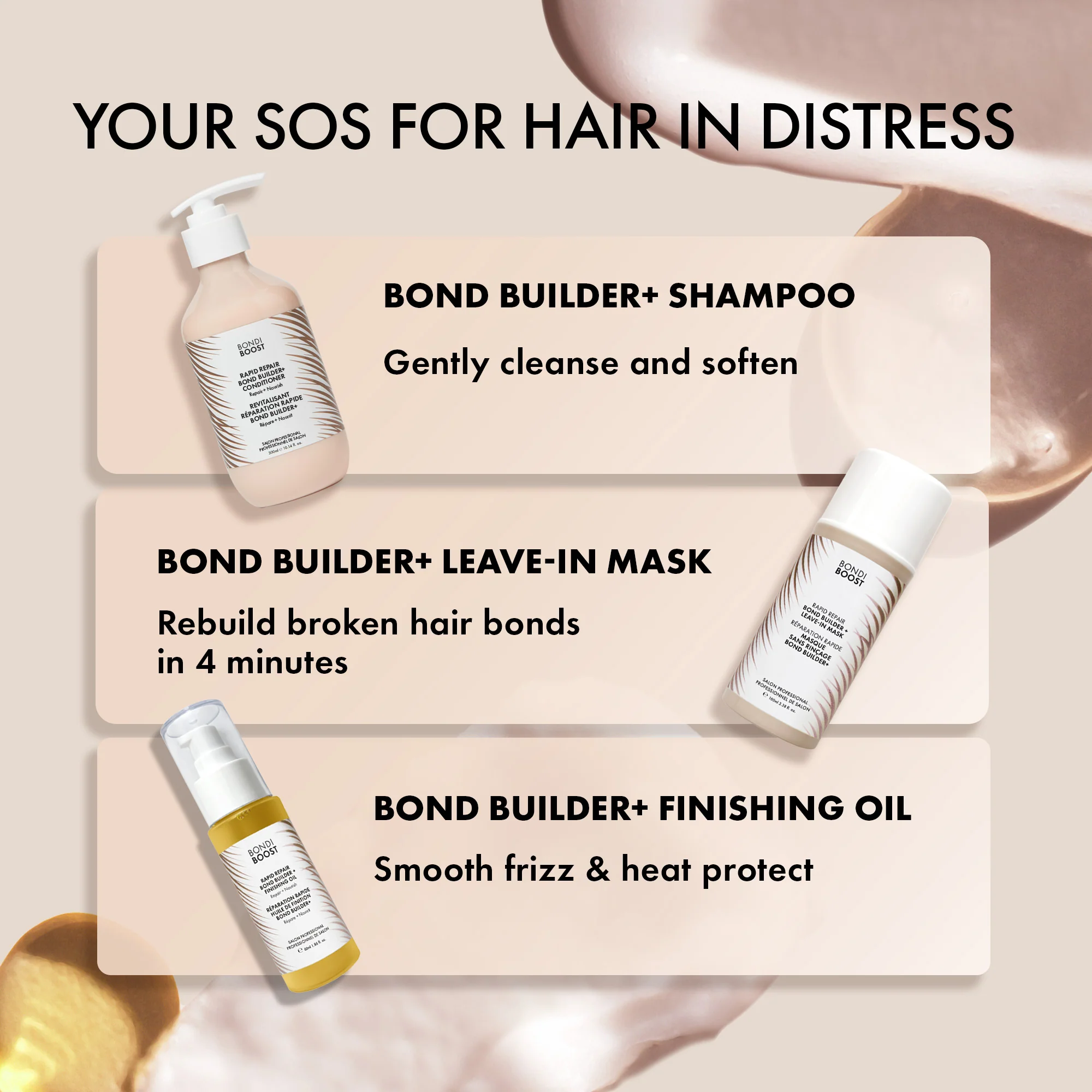 BOND BUILDER+ SHAMPOO, LEAVE-IN MASK & OIL TRIO - Image 6